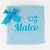 Manta Clásica Celeste Personalizada