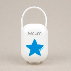 Cajita Portachupetes Estrella Pitufo Personalizada