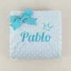 Manta Clásica Celeste Personalizada