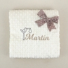 Manta Clásica Beige Personalizada