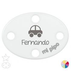 Broche Pinza Nombre + Coche