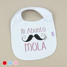 Babero Divertido Mi Abuelo mola bigote