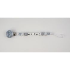 Cadenita de silicona Personalizada Gris Nácar