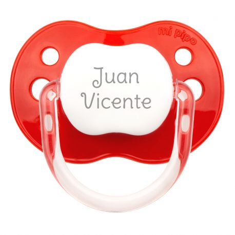 Chupete New Classic Personalizado Rojo