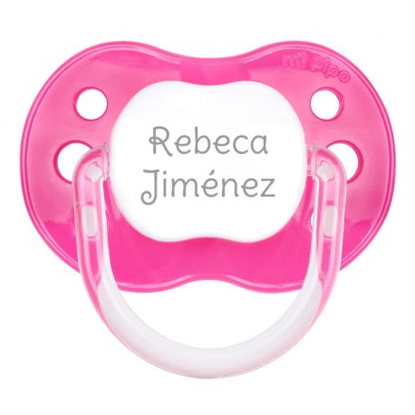 Chupete New Classic Personalizado Fucsia
