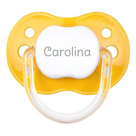 Chupete New Classic Personalizado Amarillo Sunset