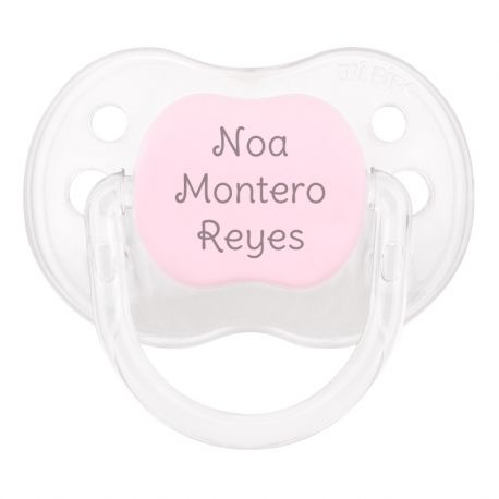 Chupete New Classic Personalizado Cristal Rosa