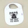 Babero Divertido Papá yo soy tu hijo máscara