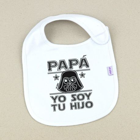 Babero Divertido Papá yo soy tu hijo máscara