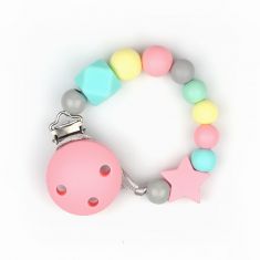 Cadenita Silicona Dora Rosa Candy