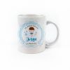 Taza cerámica Comunión Azul personalizada