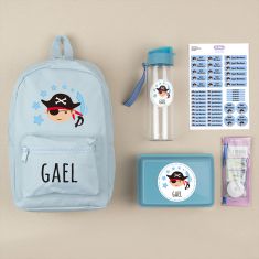 Personalized Pink "Bag to school" pack