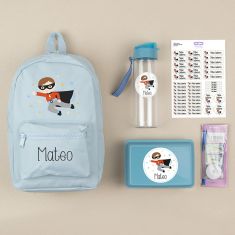 Personalized Pink "Bag to school" pack