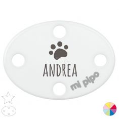 Broche Pinza Personalizado Nombre + Huella