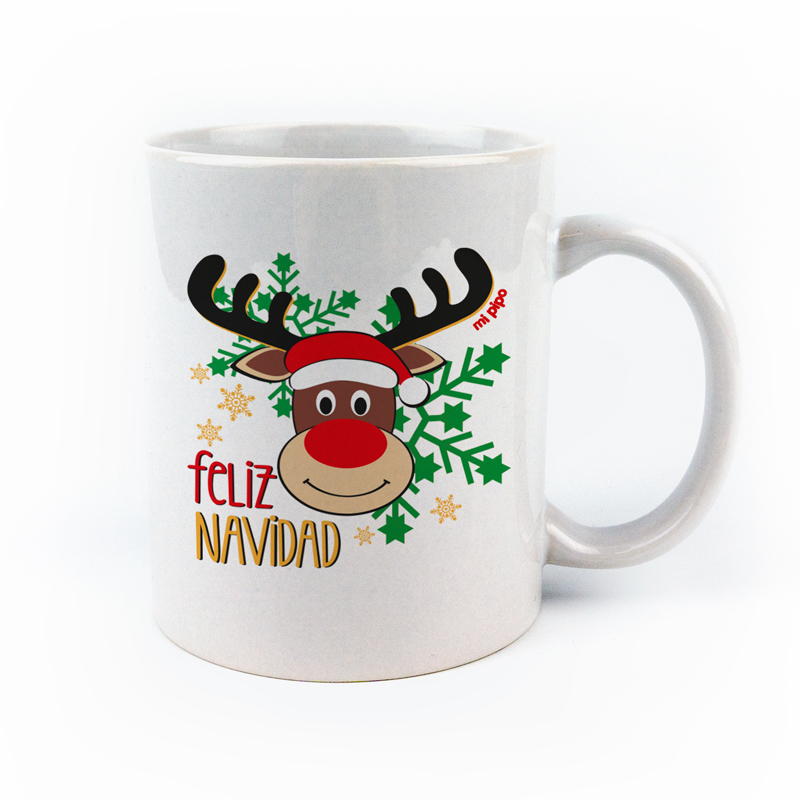 Taza Reno Navidad Personalizada - Bochi Shop