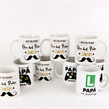 Tazas personalizadas Dia del Padre 50% DTO (precio por ud)