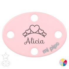 Broche Pinza Nombre + Tiara