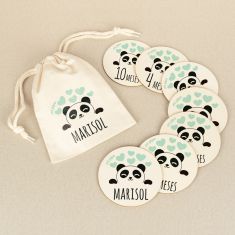 Cumplemeses Bebé Panda personalizado