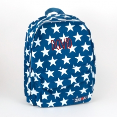 Mochila junior estrellas navy personalizada