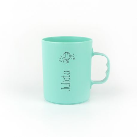 Taza Basic Personalizada Globo, elige color