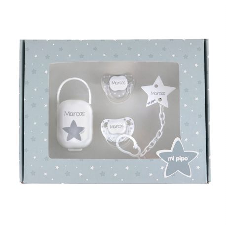 Cajita Mis Imprescindibles Gris Personalizada (Temporalmente Caja rosa o azul)