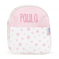 NUEVA Mochila Estrellas Rosa Personalizada