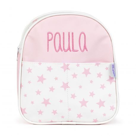 Personalized Pink Stars Backpack