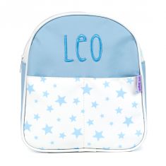 NUEVA Mochila Estrellas Azul Personalizada