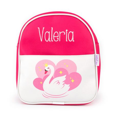 Mochila Cisne Fucsia personalizada