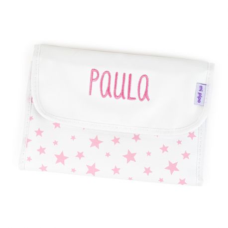 Personalized Pink Stars Document holder