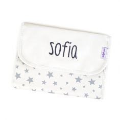 Personalized Grey Stars Document holder