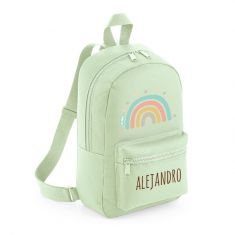 Mochila Medium Nylon Arcoíris Soft personalizada, color a elegir