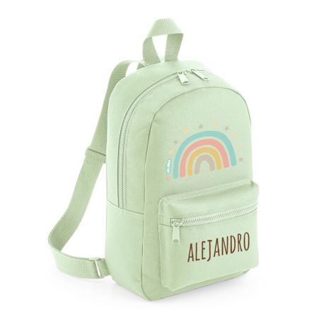 Mochila Medium Nylon Arcoíris Soft personalizada, color a elegir