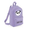 Mochila Medium Nylon Panda personalizada, color a elegir