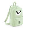 Mochila Medium Nylon Panda personalizada, color a elegir