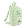 Mochila Medium Nylon Dinosaurio personalizada, color a elegir