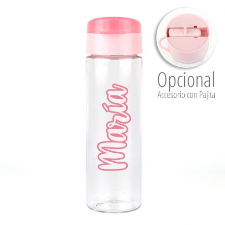 Botella Caligrafía Rosa 600 ml personalizada