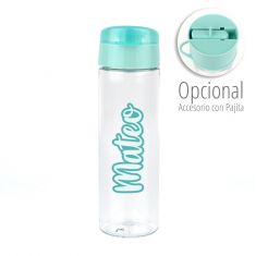 Botella Caligrafía Menta 600 ml personalizada