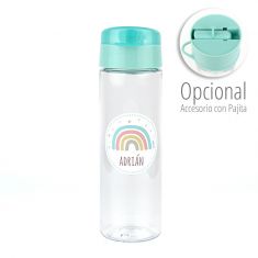 Botella Arcoíris Soft Menta 600ml personalizada