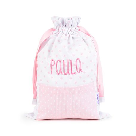 Personalized Pink Stars bag