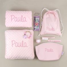 Pack Mi equipo para la Guarde Rosa personalizado + Regalo Cadenita Madera