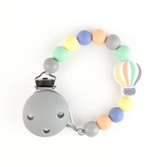 Cadenita Silicona Globo Gris