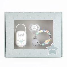Cajita Top Globo Gris Personalizada (Disponible próximamente)