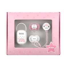 My Essentials pink personalized box