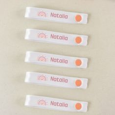 46 Personalized white Star object Labels