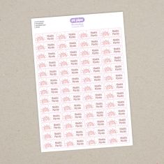 46 Personalized white Star object Labels