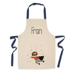 Delantal Infantil Algodón Premium Superhéroe personalizado