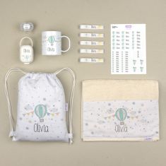 Personalized Pink "Bag to school" pack