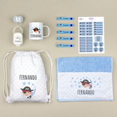 Personalized Pink "Bag to school" pack