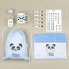 NUEVO Pack Mi Cole Panda Azul personalizado + Regalo Etiquetas objetos